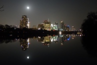 Full Christmas Moon -- Downtown from Lou Neff Point